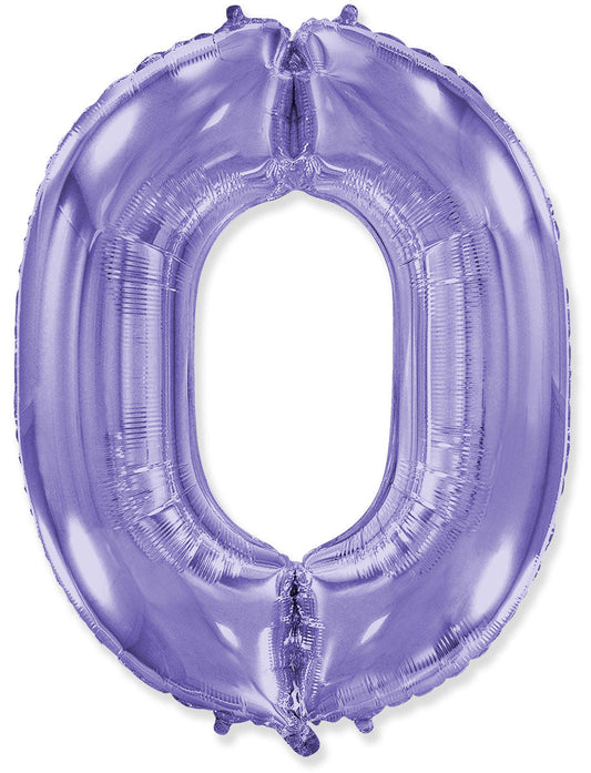 Foil Number Balloon-Purple