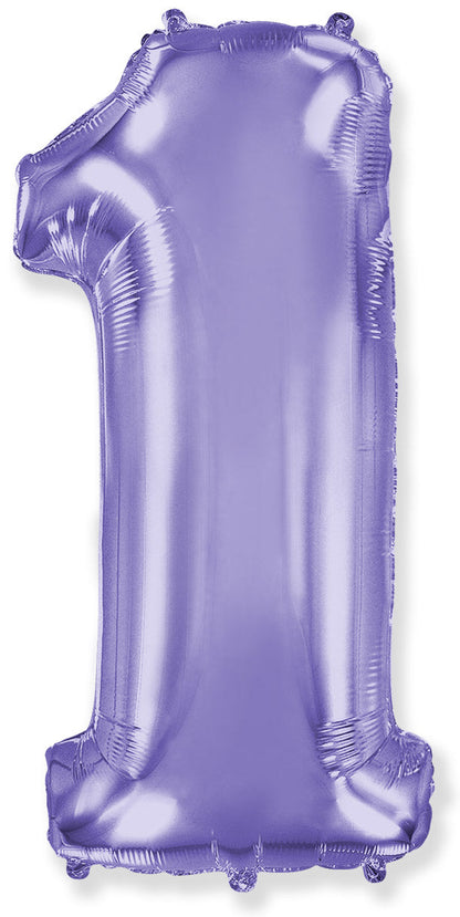 Foil Number Balloon-Purple