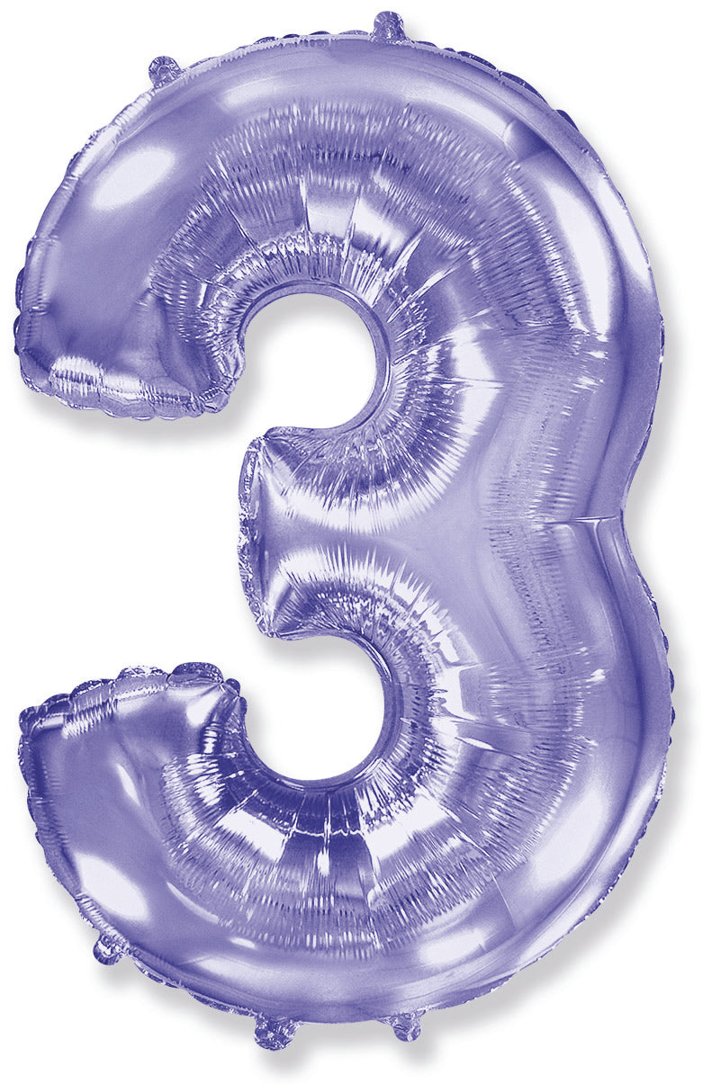 Foil Number Balloon-Purple