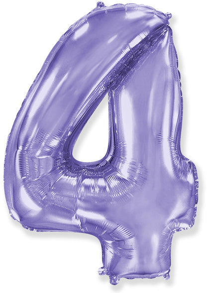 Foil Number Balloon-Purple