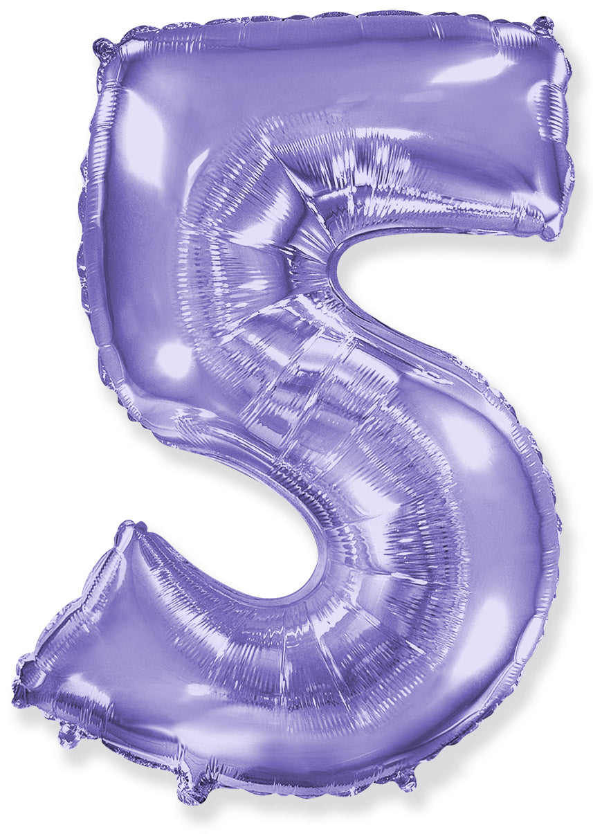 Foil Number Balloon-Purple