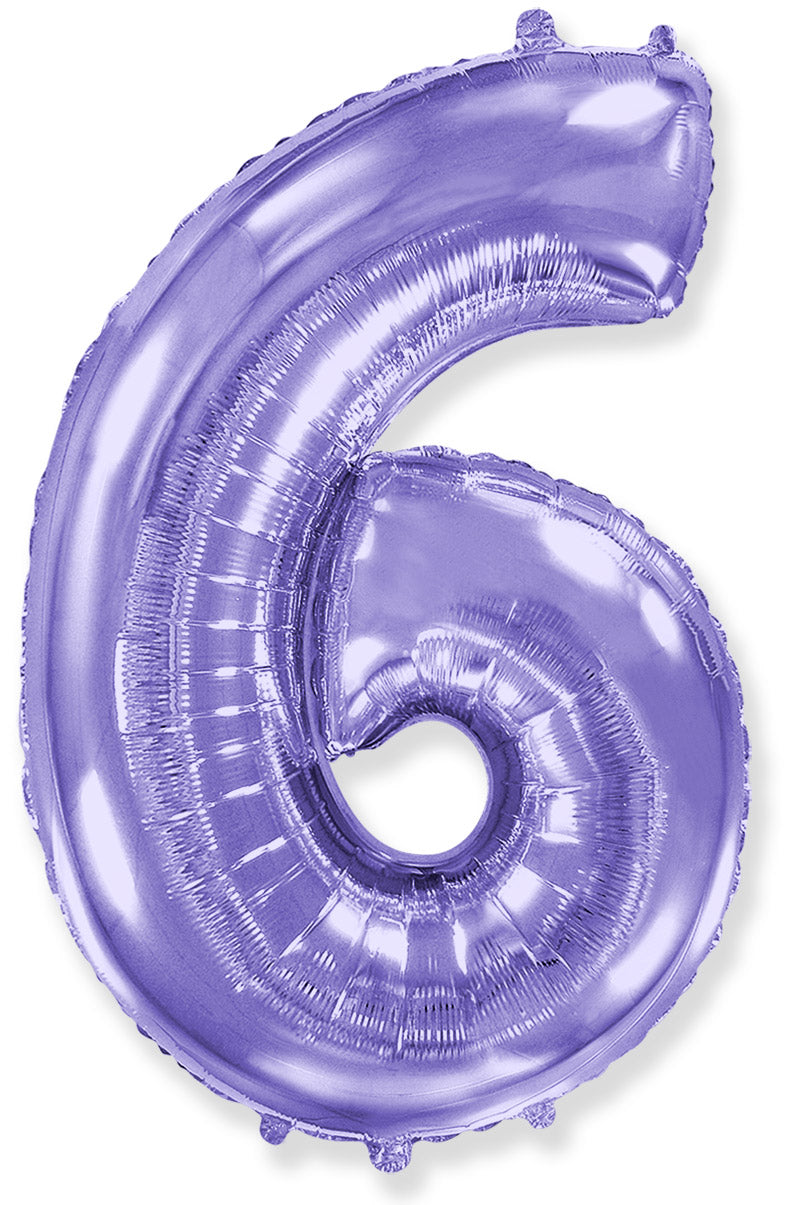 Foil Number Balloon-Purple