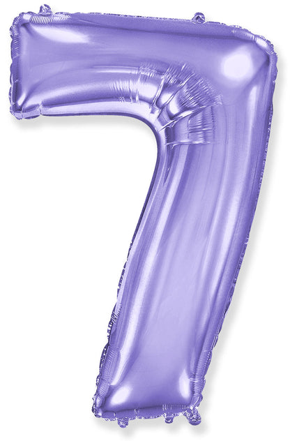 Foil Number Balloon-Purple