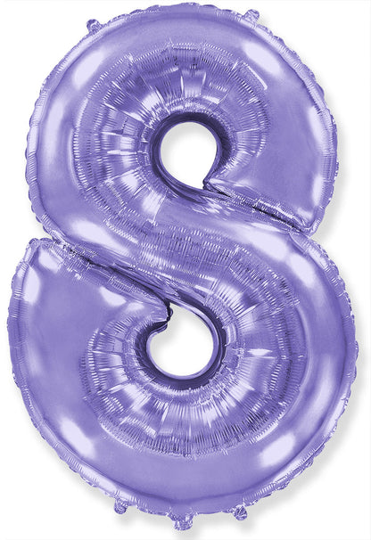 Foil Number Balloon-Purple