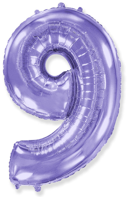 Foil Number Balloon-Purple