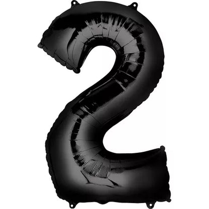 Foil Number Balloon-Black