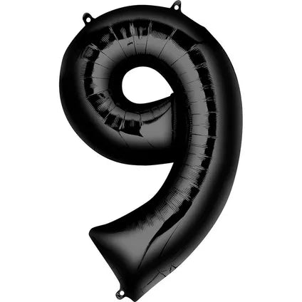 Foil Number Balloon-Black