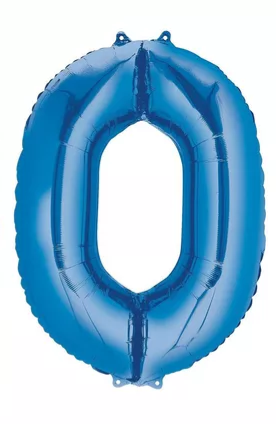 Foil Number Balloon-Blue