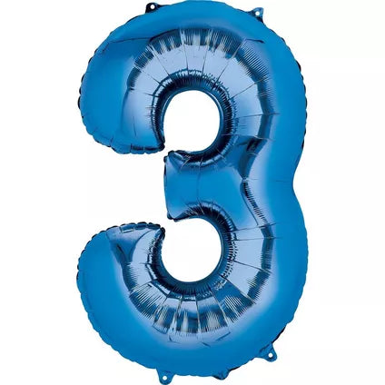 Foil Number Balloon-Blue