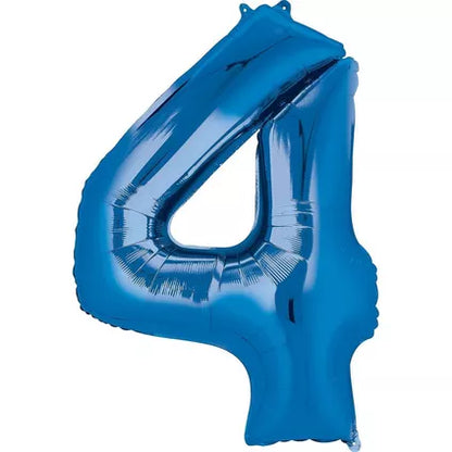 Foil Number Balloon-Blue