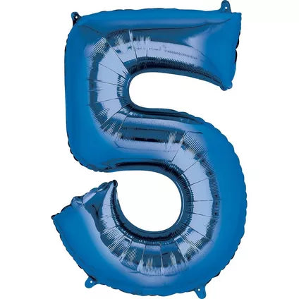 Foil Number Balloon-Blue