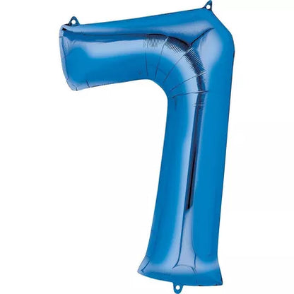 Foil Number Balloon-Blue