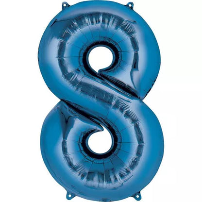 Foil Number Balloon-Blue