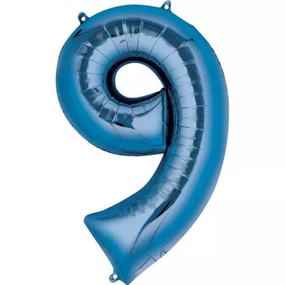 Foil Number Balloon-Blue