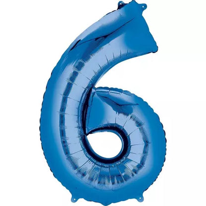 Foil Number Balloon-Blue