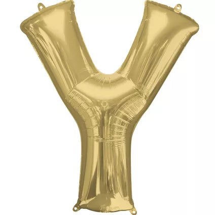 Foil Letter Balloon-Gold