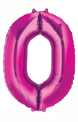 Foil Number Balloon-Pink